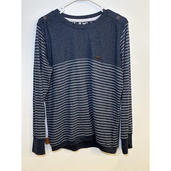 Alife and Kickin LeonieAK Women's Long Sleeve Shirt Marine Blue Size XL - Picture 3 of 10